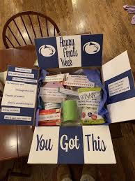 Birthday Care Package Ideas For College Students Penn State Finals Care Package Finals Care Package College Student Care Package College Finals Care Package