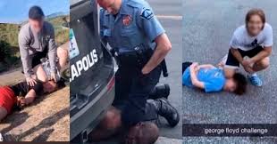 The tsunami of righteous indignation over the suffocation death of a black man, george floyd, by a minneapolis policeman, like all crises, creates. Hyeong Joon Kim On Twitter Es Gibt Eine George Floyd Challenge Fucking Disgusting Was Zum Fick Ist Falsch In Deren Kopfen Einfach Unfassbar Und Traurig Https T Co P1byixq8p3