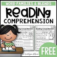 Signal words if you are asked to describe the sequence or order in which things happened, use these words: Free Reading Comprehension Passages Word Families Blends By Kaitlynn Albani