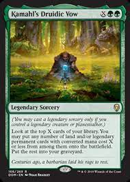 The gathering (mtg) trading and collectible. Kamahl S Druidic Vow Mtg Card Of The Day Review Pojo Com