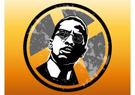 Malcolm x (born malcolm little; Malcolm X Badge 71009 Vector Art At Vecteezy