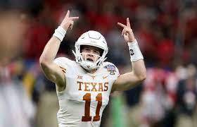 The texas longhorns' twitter account tweeted, our hearts are damaged. Longhorn Nation We Re Back Sam Ehlinger Powers Texas Past Georgia In Sugar Bowl Texas Longhorns Football Texas Football Longhorns Football