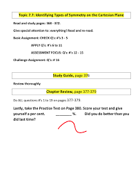 Unit 7 Review Junior High Math Virtual Classroom