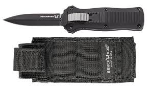 This one has a silver handle and comes with original box, papers and 10th anniversary coin. Benchmade 3350 Mini Infidel Otf Production Knives At Fred Eisen Leather Art Knives