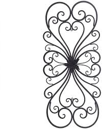 It is a great piece for any bare wall. Amazon Com Adeco Black Scrolled Flower Metal Wall Decor Art Oblong Living Room Home Decoration 28 5x13 2 Inches Halloween Christmas New Year Gift Home Decor Everything Else