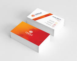 Your basic business card can't possibly tell your entire brand story, but it can use every single aspect of the card—its shape, size, card stock, colour, texture. Orange Business Card Template Graphic Templates Business Card Template Business Card Template Design Card Template