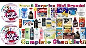Unwrap, peel, and reveal miniature collectibles of real brands plus fun shopping accessories. Zuru 5 Surprise Mini Brands Complete Checklist With Pictures Facts Youtube