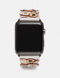 Do not soak the watchband in water, as this can cause the pins to rust. Coach Apple Watch Armband Mit Tea Rose Applikation
