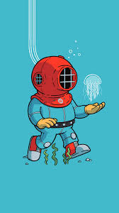 Looking for the best wallpapers? Minimalist Diving Suit Simple Background Hd 4k 8k Wallpaper 8 312