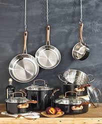 World's first hybrid cookware with the ultimate cooking surface: Cuisinart Onyx Black Rose Gold 12 Pc Stainless Steel Cookware Set Created For Macy S Reviews Cookware Sets Macy S