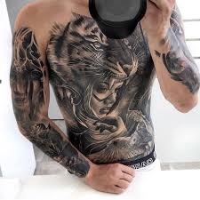 The roots of black and gray realism tattoos a popular style of tattooing called black and gray realism has its roots in east las chicano culture. Amazing Black And Grey Realism Tiger Tattoo On Chest By Jokyfluke Luxuryink Full Sleeve Tattoos Girls With Sleeve Tattoos Sleeve Tattoos