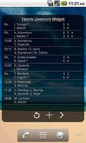 Revisit scores and statistics and look ahead for upcoming fixtures for your favourite sport team. Tennis Livescore Widget Amazon De Apps Spiele