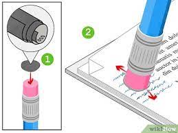 Most nail polish remover is made of acetone, and this can be used to remove ink from paper. 3 Ways To Erase Ink From A Paper Wikihow
