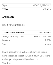 Currency Conversion Dcc Adyen Docs