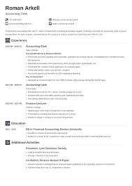 Accounting Clerk Resume Sample & Job Description [20+ Tips]