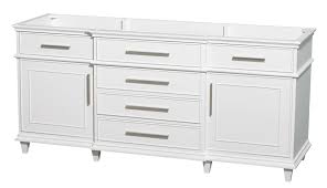 Bathroom vanity sets come with the cabinet base and the vanity top included. Berkeley 72 Double Bathroom Vanity In White With No Countertop No Sinks No Mirror