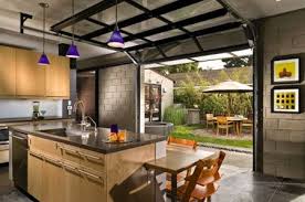 Living Room Turning Garage Into Living Space Garage Door Design Modern Garage Doors Glass Garage Door