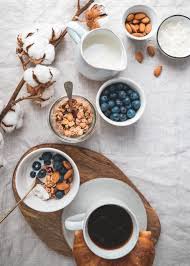 Top View Of Breakfast Table Food Breakfast Table Eat