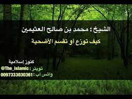 كيف توزع أو تقسم الأضحية الشيخ محمد بن صالح العثيمين youtube