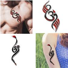 It's also a way to remind themselves that god. Buy Om With New Design 2 Pcs Combo Tattoo Men And Women Waterproof Temporary Body Tattoo 623 602 Online Get 56 Off