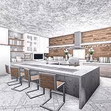 White kitchen ideas modern bloxburg mansion with linen curtains. Aesthetic Bloxburg Kitchen Ideas Decorkeun