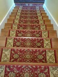 Natco Kurdamir Rockland Crimson 9 In X 33 In Stair Tread Cover Red In 2020 Stair Tread Covers Stair Treads Stairs
