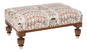 Nicole miller omar velvet ottoman. Lots Road Ottoman Small In Ikat Crazy Caramel Chairish