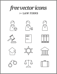 Free Resources For Law Firms Free Lawyer Icon Set Law Firm Law Firm Marketing Law Icon