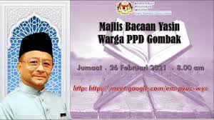 Pejabat pendidikan daerah gombak selangor 60 3 6120 3200. Majlis Bacaan Surah Yaasin Pejabat Pendidikan Daerah Gombak Youtube