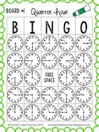Telling Time To The Quarter Hour Bingo 25 Different Game Boards Ccss 2 Md 7 Klokkijken Onderwijs Wiskunde Schoolactiviteiten