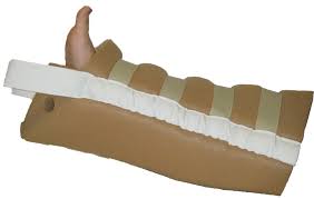 Skeletal traction involves weight applied and attached to metal inserted into bone (e.g. Primo Buck S Traction Boots