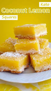 20 Keto Desserts That Ll Satisfy Your Sweet Cravings Lemon Squares Recipe Lemon Squares Square Recipes