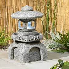 Temple Pagoda Small Outdoor Fountain With Led Light 55637 Lamps Plus Fountain Lights Decorative Water Fountain Fountains Outdoor
