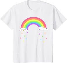 Click to see our best video content. Amazon Com Kids Smiling Happy Rainbow Raining Clouds Cute T Shirt For Girls T Shirt Clothing Shoes Jewelry