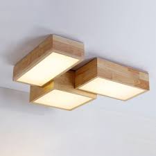 Your bathroom might also benefit from bright, clinical lighting for shaving or applying makeup in the morning. Contemporary Led Rectangular Ceiling Mount Lighting 24 25w Wood Surface Mount Led Square Lights For Clothes Stores Bathroom Office Foyer Balcony 3 Designs Available Takeluckhome Com