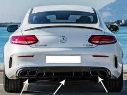 Mercedes Amg C63 S Facelift Diffuseur Arriere Et Echappement Coupe Cabrio Seulement Ebay