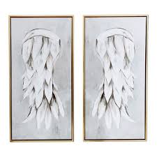 Angel, guardian angel, angels, fantasy, angel wings, spiritual, religious, healing art, inspirational. Gallery 57 Angel Wings Framed Canvas Wall Art 2 Piece Set