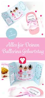 Ballerina Einladung Selbst Machen Einfache Bastelanleitung Balloonas Einladung Kindergeburtstag Kindergeburtstag 3 Jahre Diy Kindergeburtstag Einladung