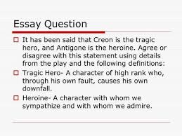 Tragic Hero Creon Essay