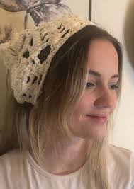 Skull Cottage Core Head Wrap Bandana Cotton READY TO SHIP