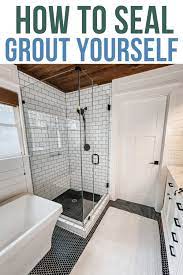 Learn How To Apply Grout Sealer To Maintain The Life Of Your Grout And Tiles In Your Bathroom Or Kitchen I Talk About T Grout Sealer Black Grout Sealing Grout