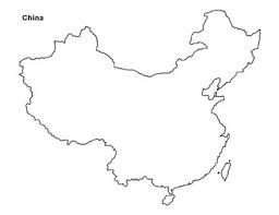 The map of china template in powerpoint format includes two slides, that is, the china outline map and china political map. China Map Line Drawing Best Map Collection