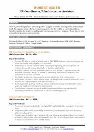 hr coordinator resume samples qwikresume