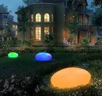 Solar Garden Lights Outdoor Glow Cobblestone Shape Lamp Garden Decor  Light-White & RGB Light Waterproof Landscape Night Lights for  Lawn/Patio/Path 1pc