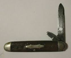 Simmons keen kutter jack pocket knife 1924/1934, german silver used. Antique Ec Simmons St Louis Usa Pocket Knife Vintage The Small Blade Is Broken 3702774991