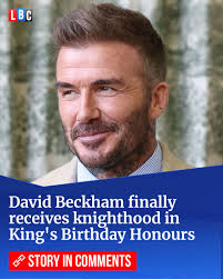 David Beckham receives knighthood as Strictly hosts and Luke Littler made  MBEs in King's Birthday Honours. Read more ⬇