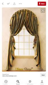 Pin By Sew My Home On Arch Eyebrow Windows Arched Window Treatments Curtains For Arched Windows Arched Windows