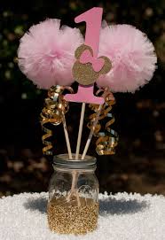 Minnie Mouse Party Pink And Gold Minnie Centerpiece Table Decoration Minnie Mouse Party Minnie Party Minnie Mouse 1st Birthday