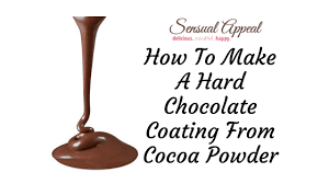 How To Make A Hard Chocolate Coating From Cocoa Powder Chocolate Candy Coating Recipe Chocolate Coating Cocoa Powder Recipes