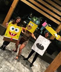 Check spelling or type a new query. A Great Trio Costume For Halloween Spongebob Costume Caveman Spongebob Costume Doodlebop Trio Halloween Costumes Halloween Costumes Friends Trio Halloween